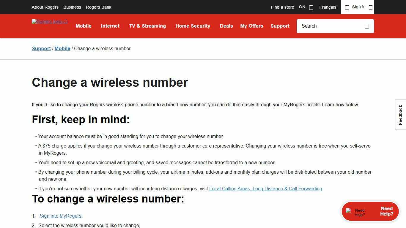 How to Change Your Mobile Phone Number - Rogers